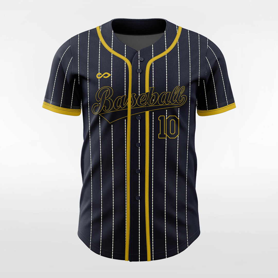 Midnight Rider - Customized Men's Sublimated Button Down Baseball Jersey