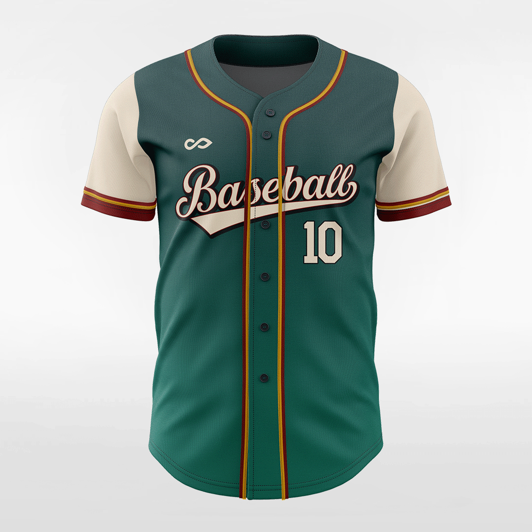 Paradise - Customized Men's Sublimated Button Down Baseball Jersey