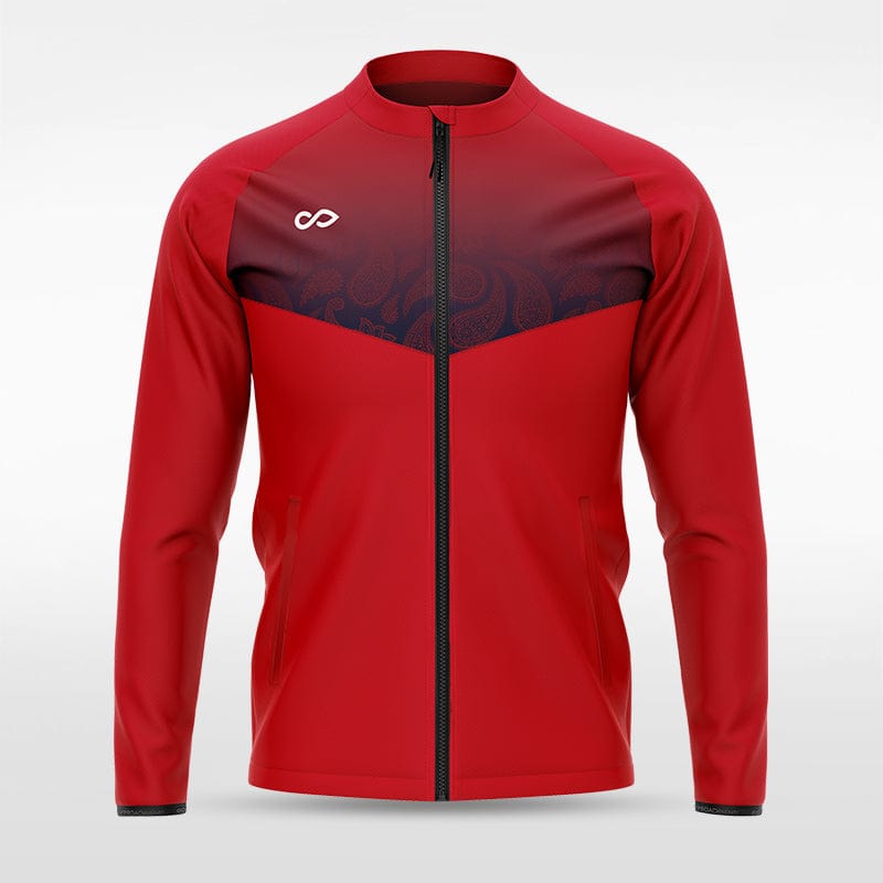 Red Historic Babylon Full-Zip Jacket Design