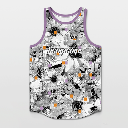 Pixel Flower Customized Track Jersey