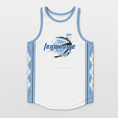 Carolina Blue Customized Track Jersey