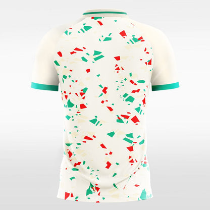 Geometric Print Soccer Jersey