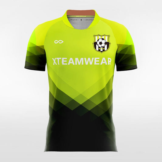 Green and Black Neon Soccer Jersey