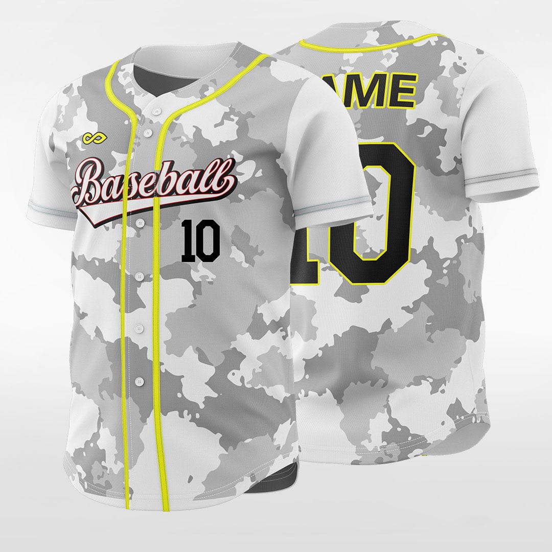 Camouflage - Customized Men's Sublimated Button Down Baseball Jersey