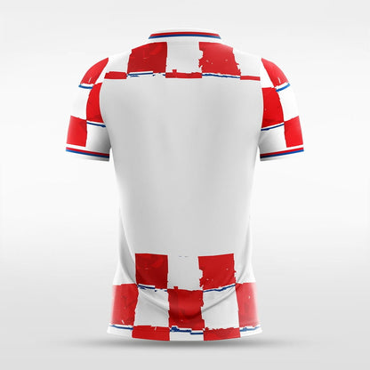 Custom Croatia Soccer Jerseys Plaid