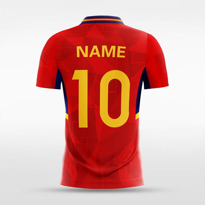 Custom Soccer Jerseys Red for Spain