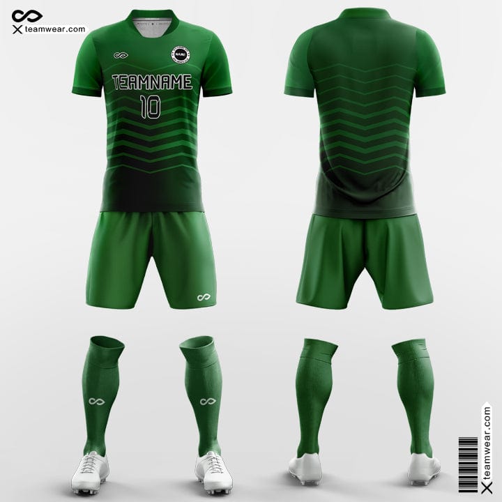 Green Team Custom Soccer Jerseys