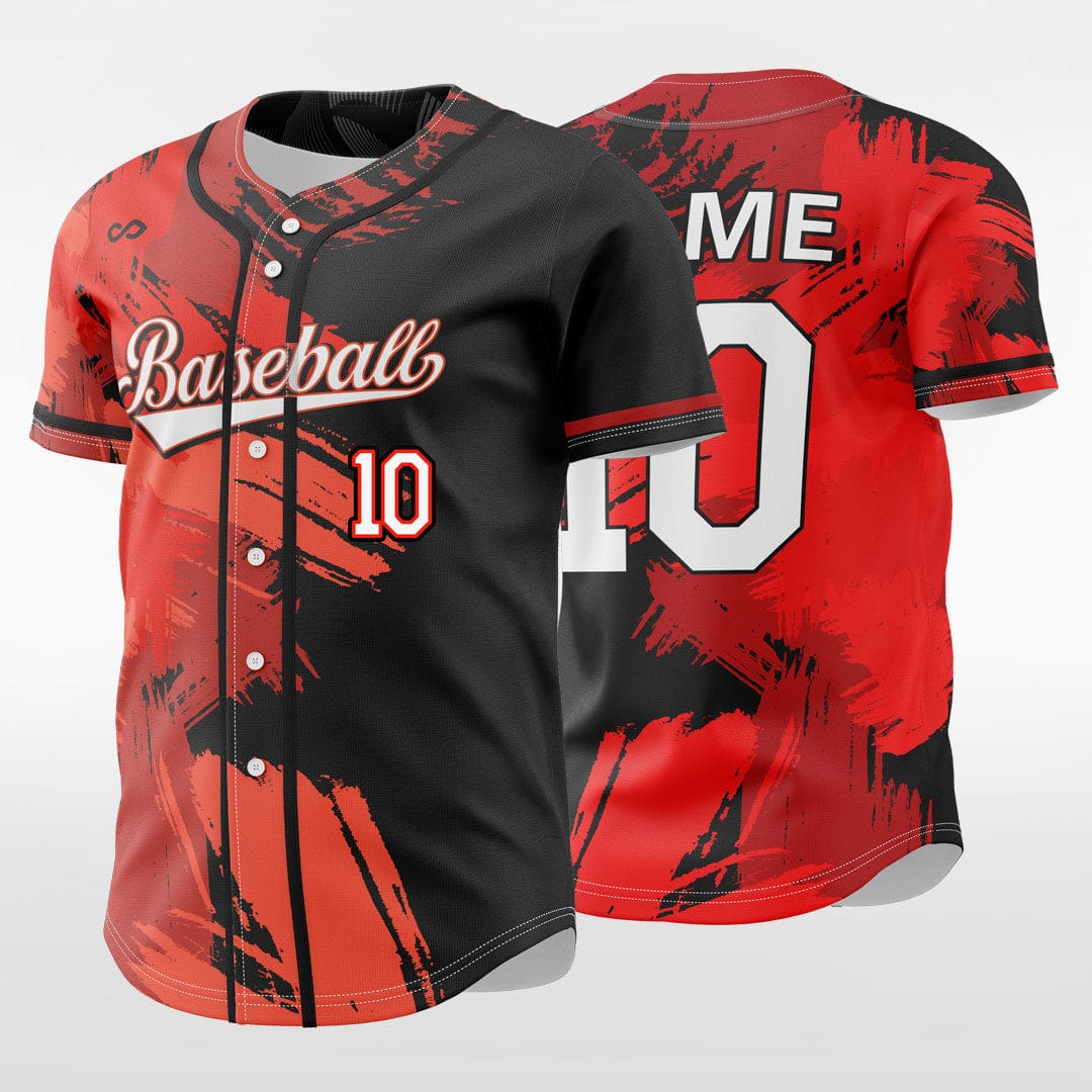 Ink 2 - Customized Men's Sublimated Button Down Baseball Jersey