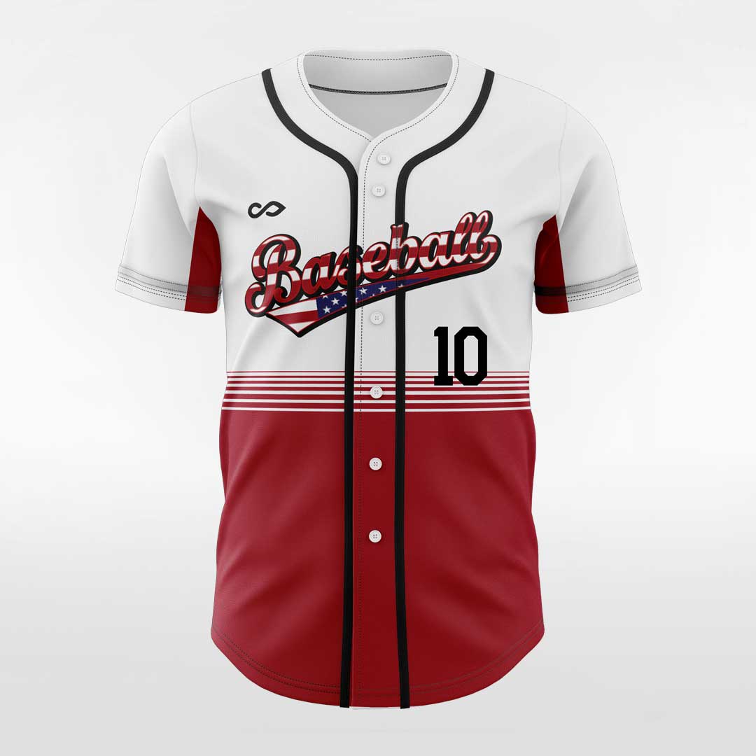 Red Sea - Customized Men's Sublimated Button Down Baseball Jersey