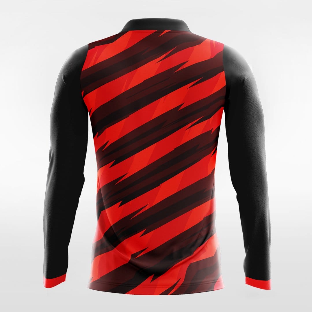 Red Thorn Long Sleeve volleyball Jersey