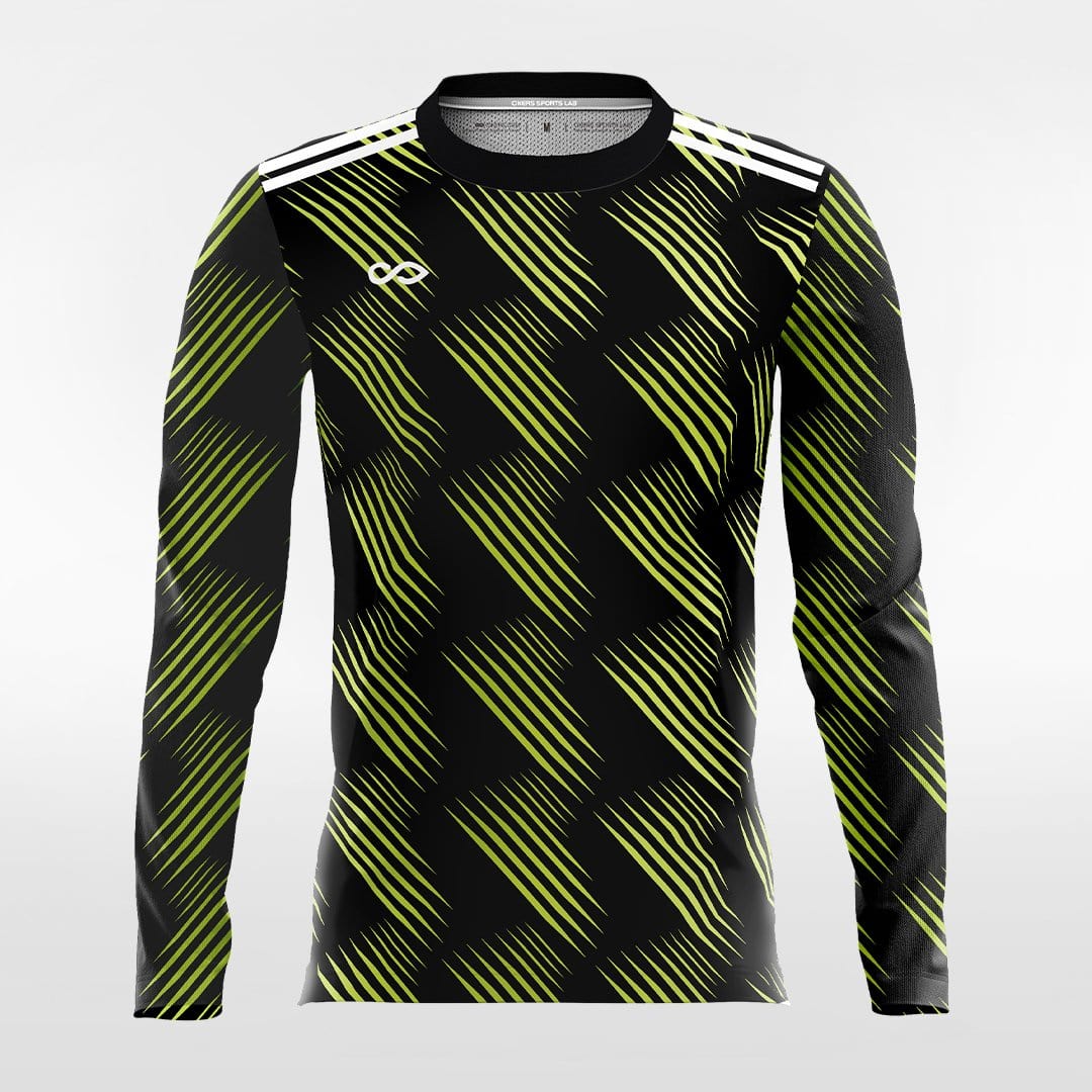 Retro 2- Custom Long Sleeve Soccer Jersey Sublimated