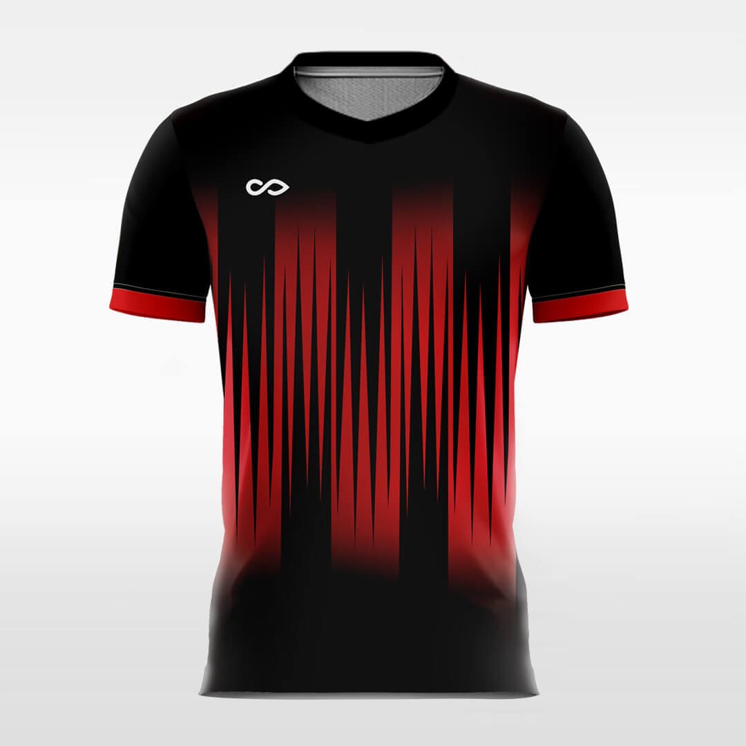 Black and Red Soccer Jersey for Men