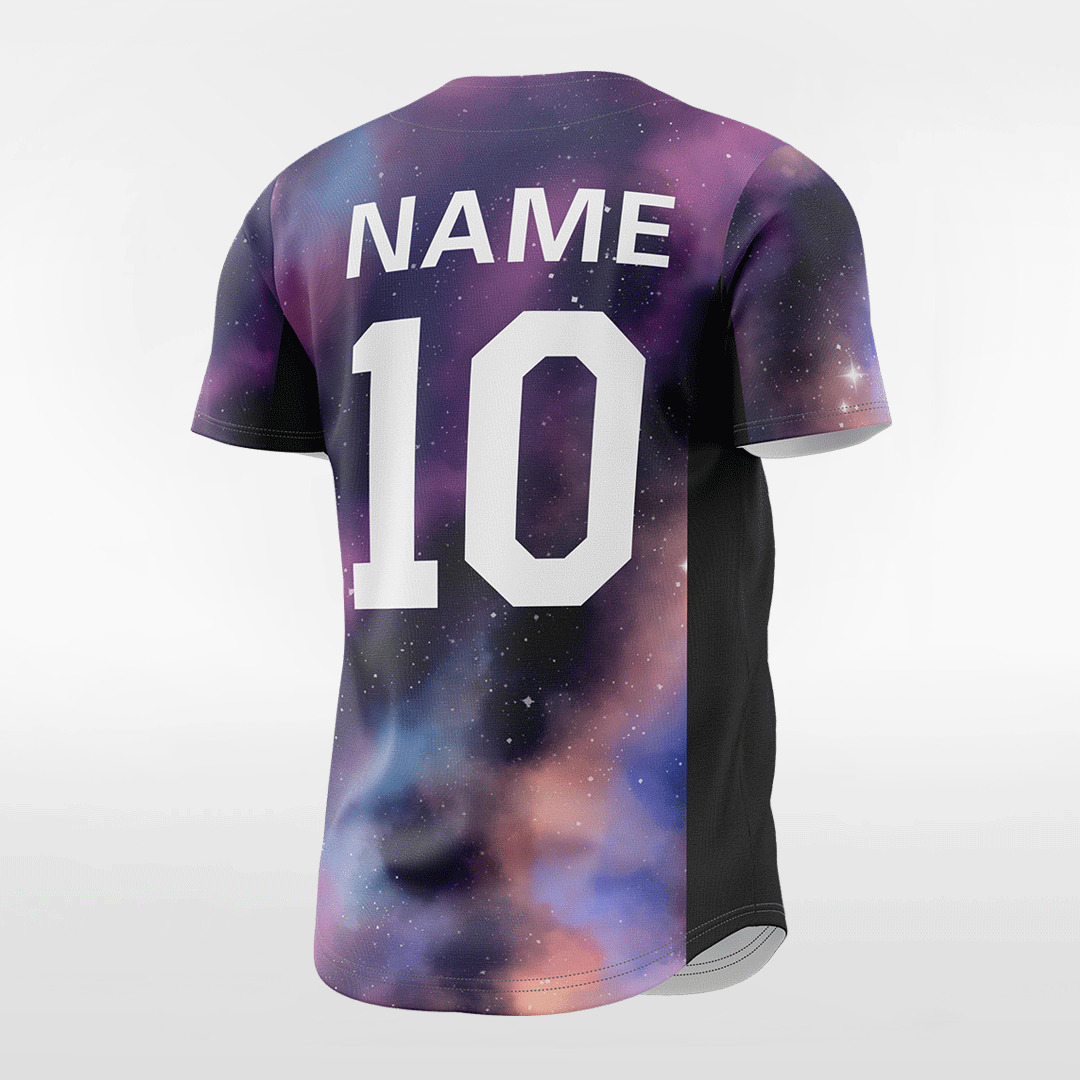 Nebula - Customized Men's Sublimated Button Down Baseball Jersey