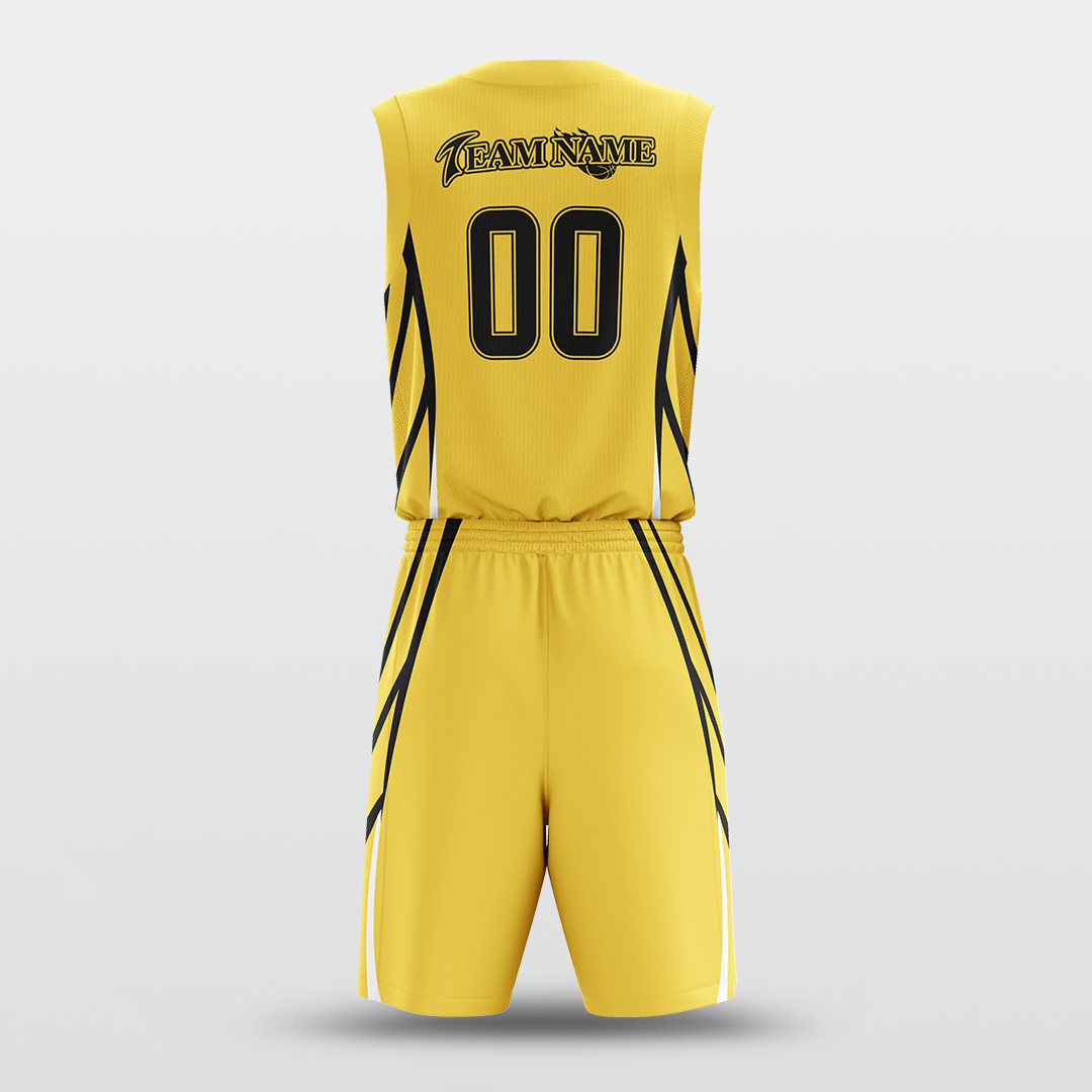 Yellow Customized Spread Wings Basketball Set