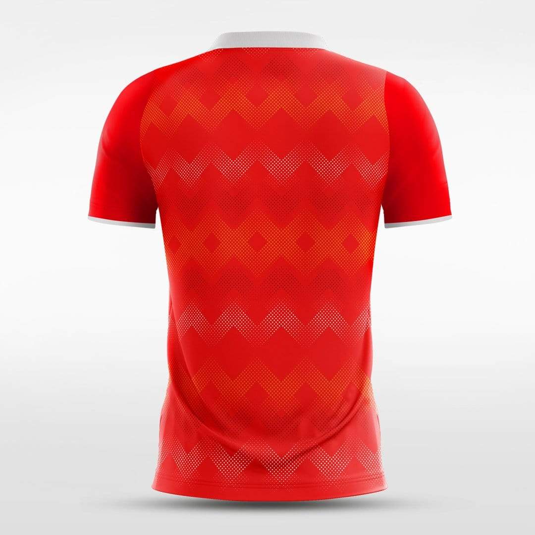 Custom Red Men's Sublimated Soccer Jersey