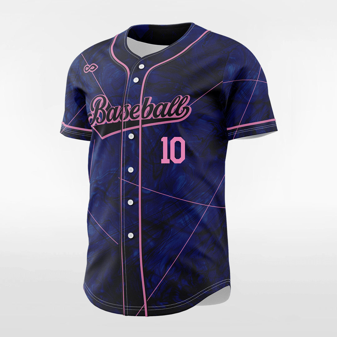 Laser - Customized Men's Sublimated Button Down Baseball Jersey