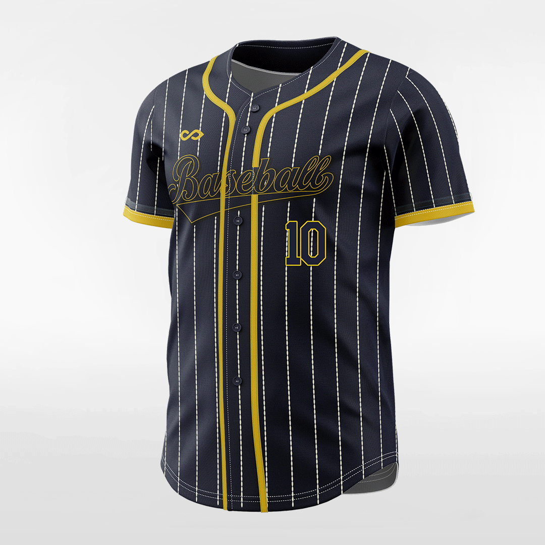 Midnight Rider - Customized Men's Sublimated Button Down Baseball Jersey