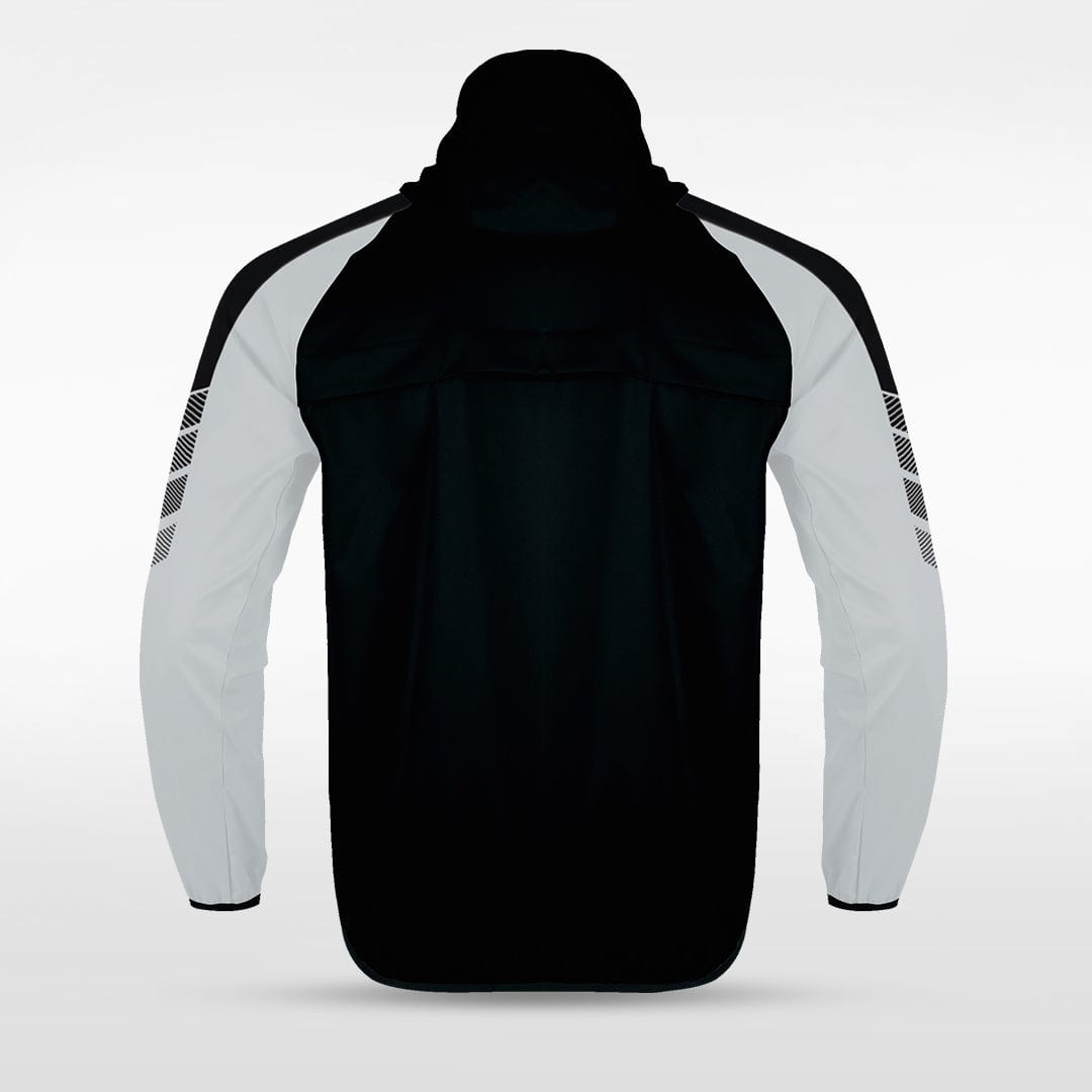 Black Embrace Wind Full-Zip Jacket Design