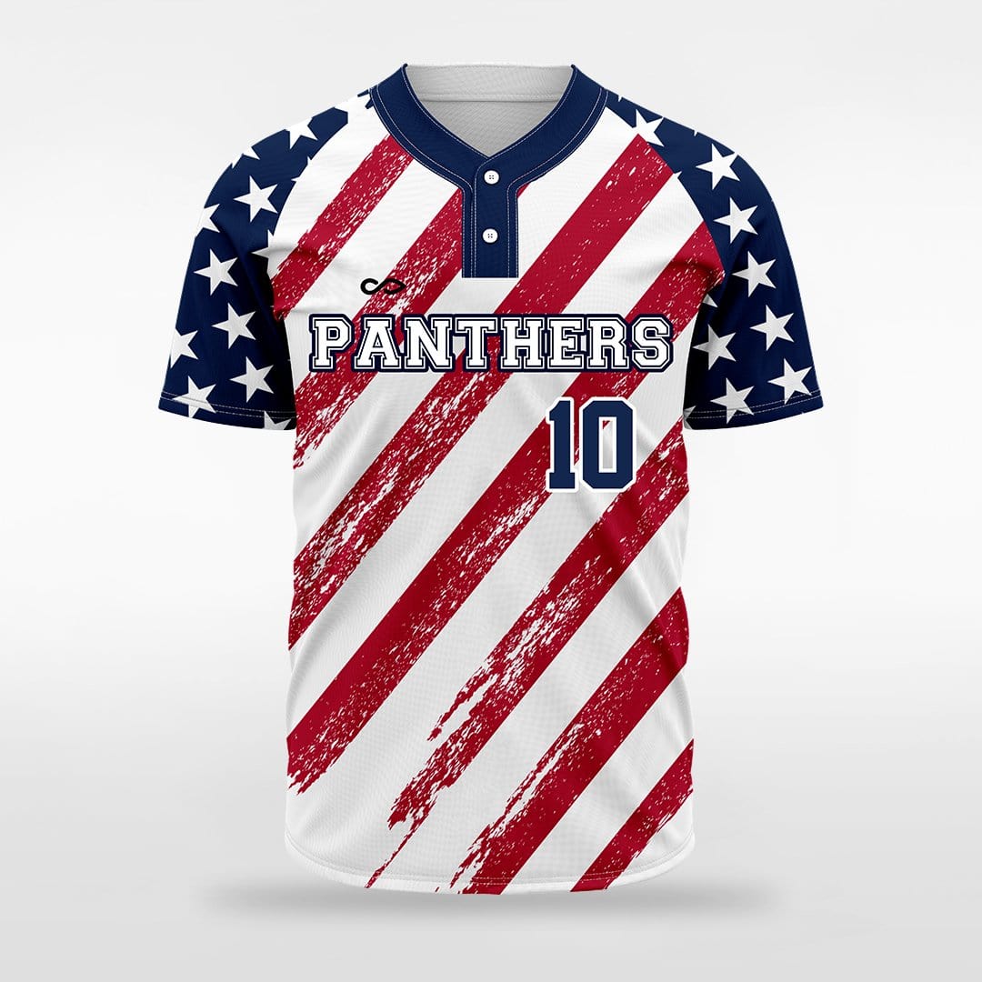 Patriot II - Customized Men's Sublimated 2-Button Baseball Jersey