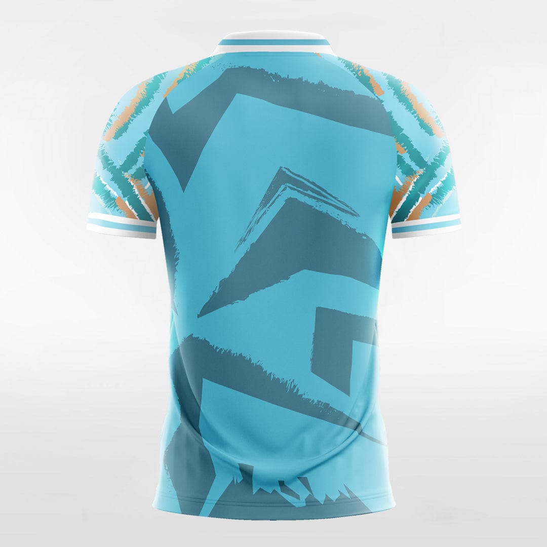 Custom Blue Men's Sublimated Soccer Jersey