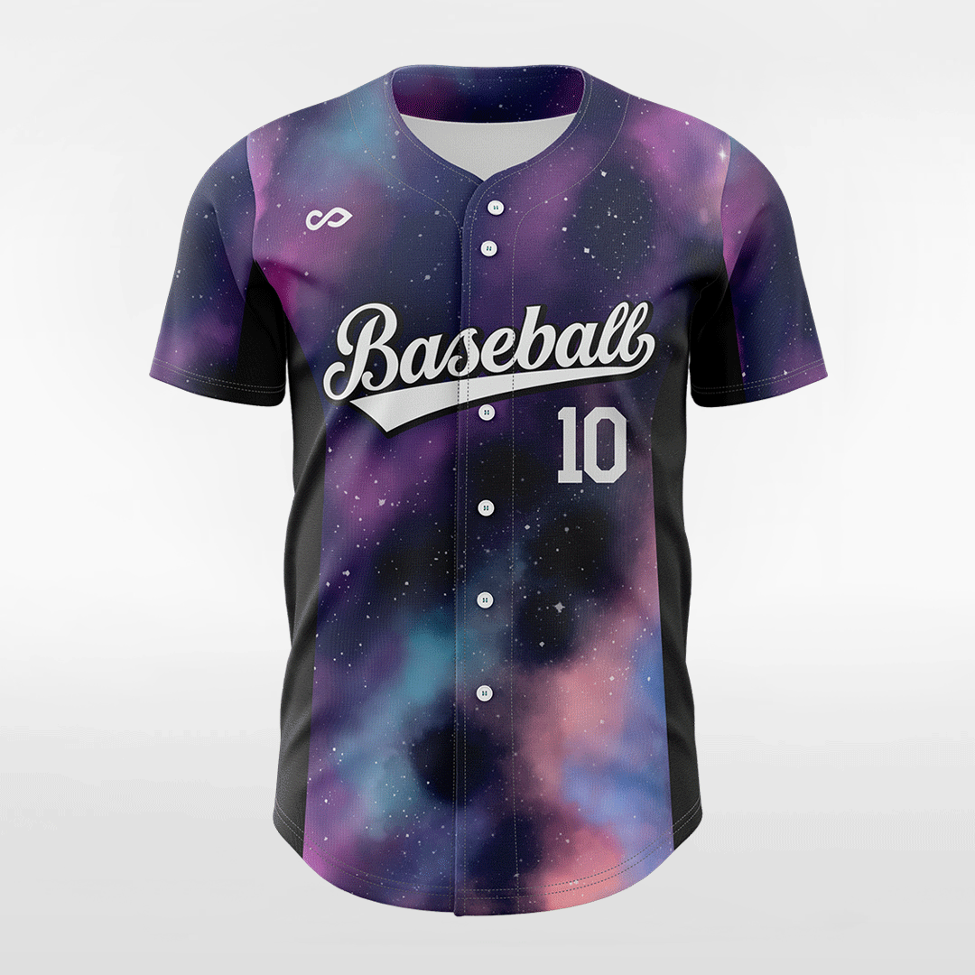 Nebula - Customized Men's Sublimated Button Down Baseball Jersey