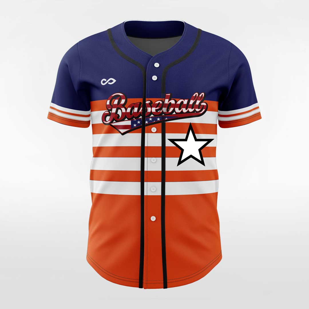 Tomorrow's Stars - Customized Men's Sublimated Button Down Baseball Jersey