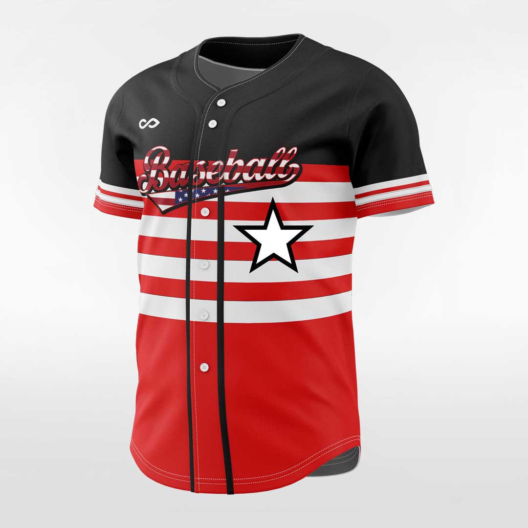 Tomorrow's Stars - Customized Men's Sublimated Button Down Baseball Jersey