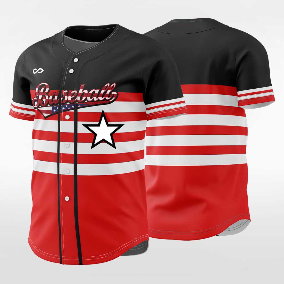 Tomorrow's Stars - Customized Men's Sublimated Button Down Baseball Jersey