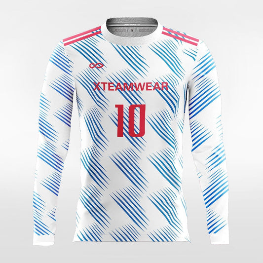 Retro 1- Custom Long Sleeve Soccer Jersey Sublimated