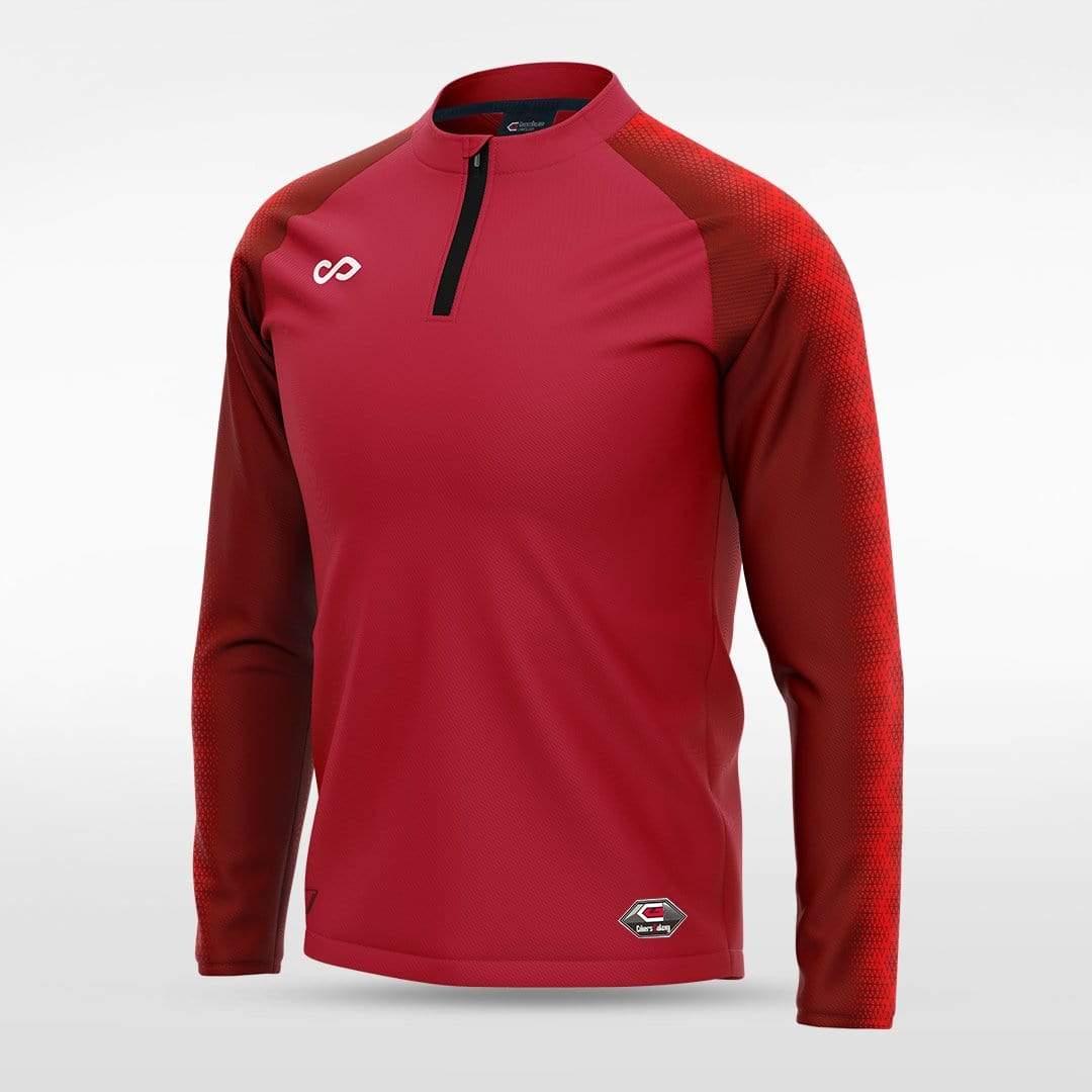 Red Embrace Radiance Custom 1/4 Zip Jersey