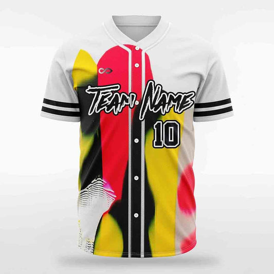 Impression - Customized Men's Sublimated Button Down Baseball Jersey