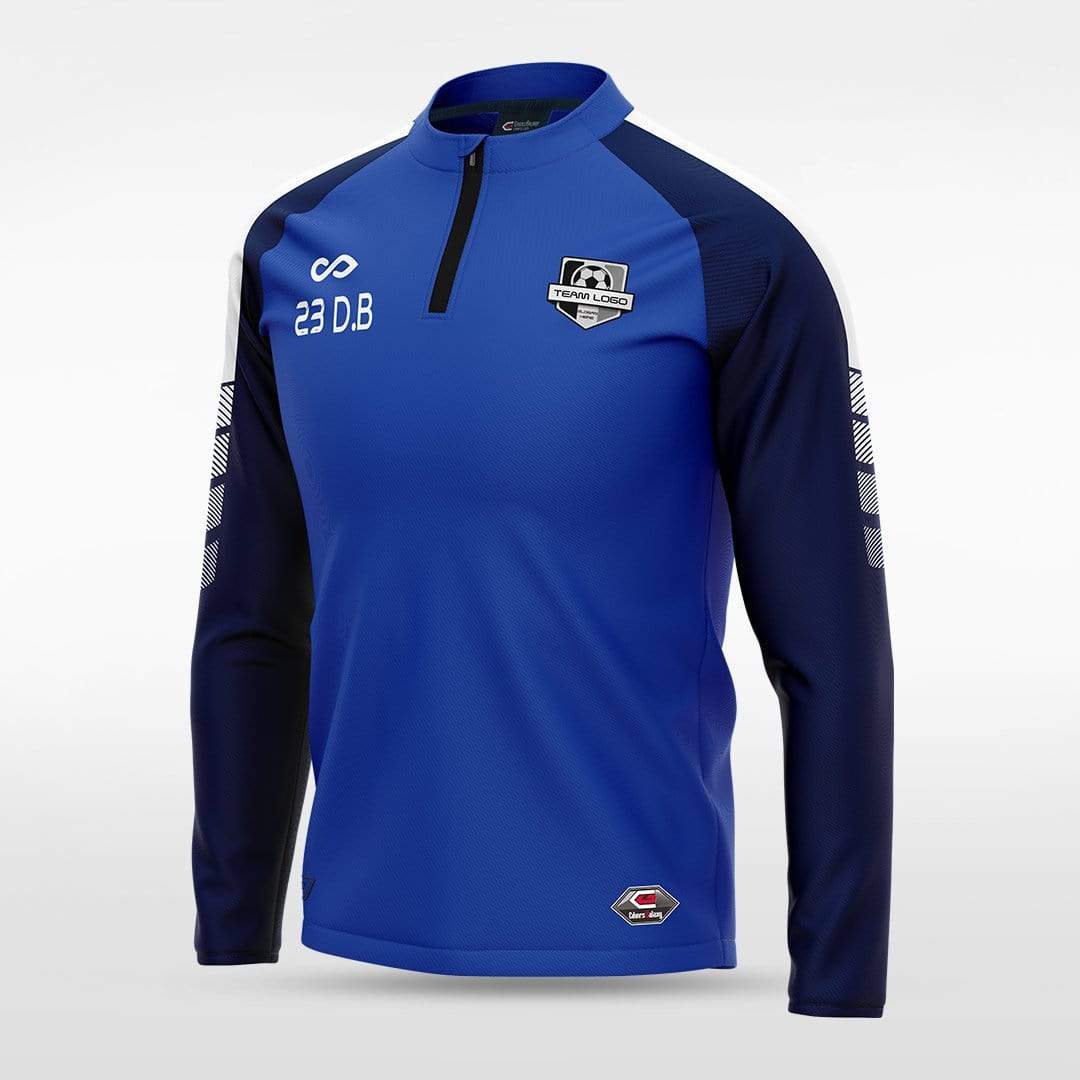 Blue Embrace Wind Stopper Men 1/4 Zip Jersey Design