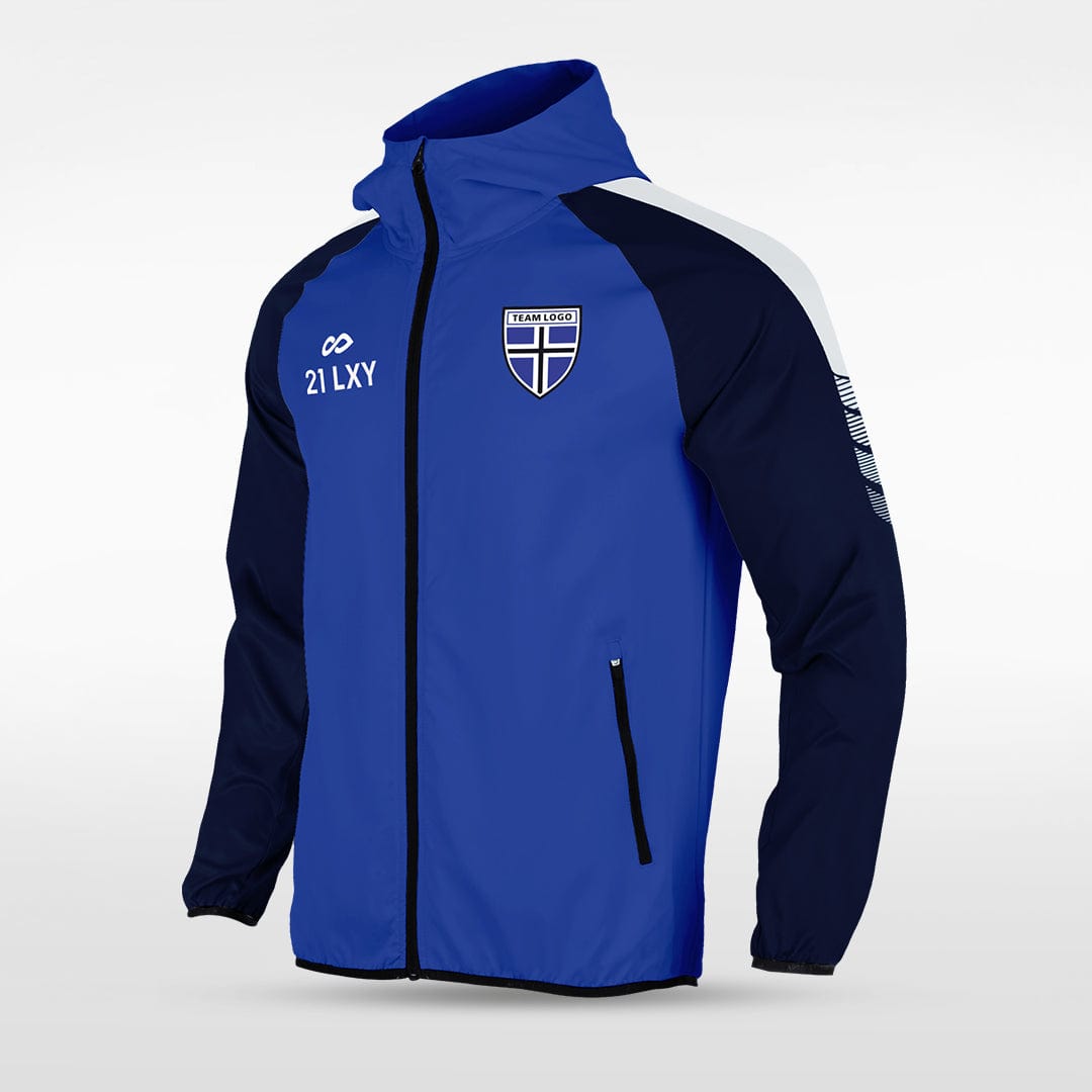 Blue Embrace Wind Sublimated Full-Zip Jacket