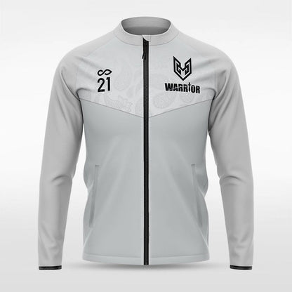 Gray Historic Babylon Customized Full-Zip Jacket Design