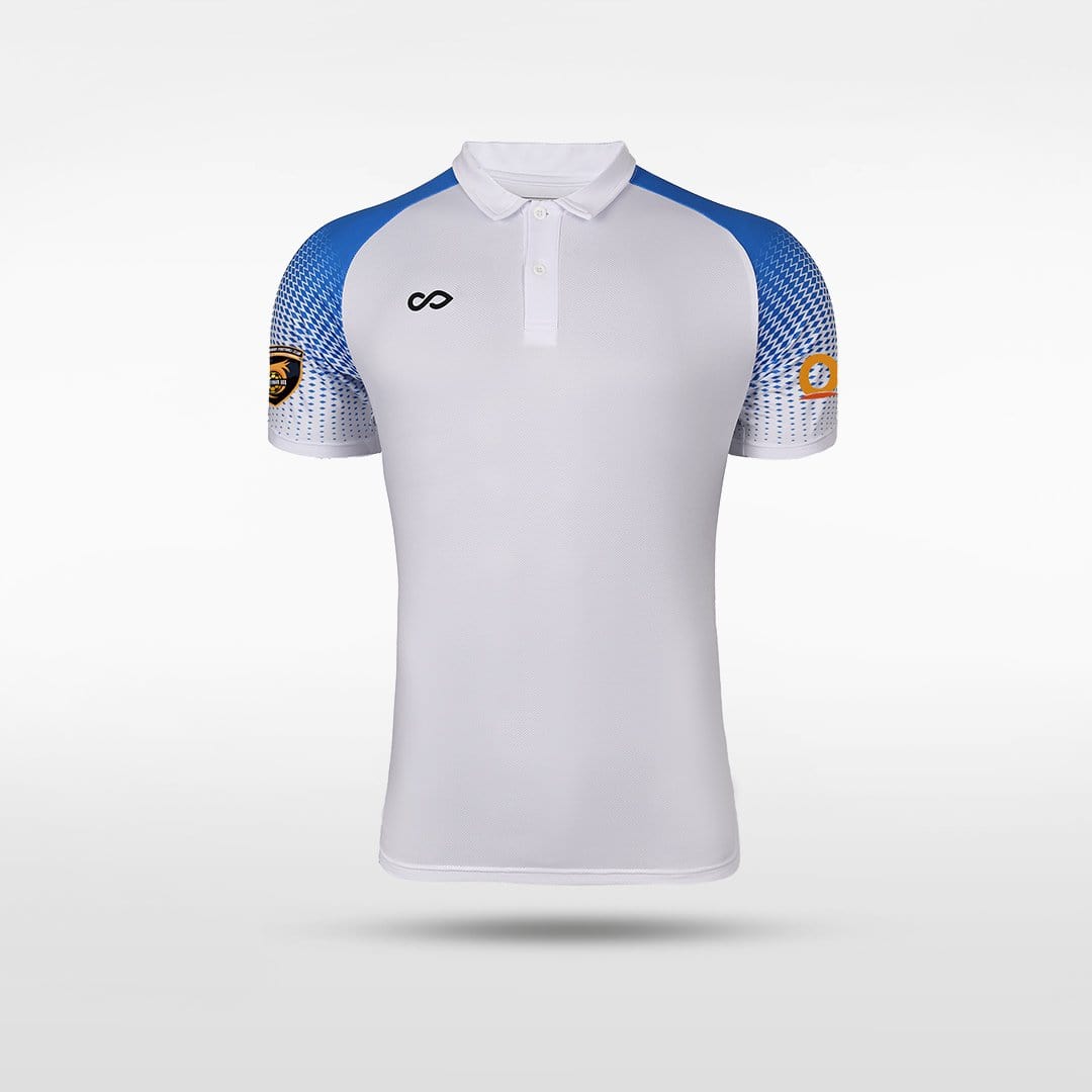 White Sky Sublimated Polo Design