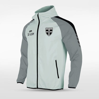 Grey Embrace Wind Full-Zip Jacket Design