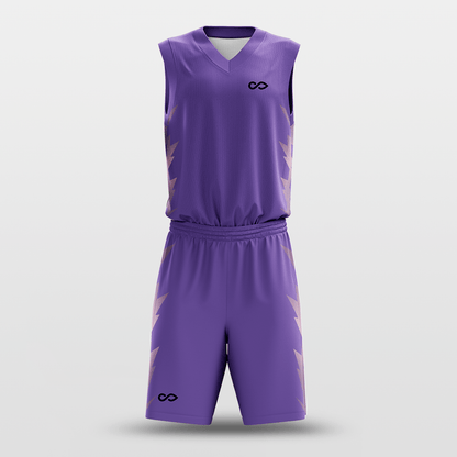 Purple Customized Spark Basketball Set