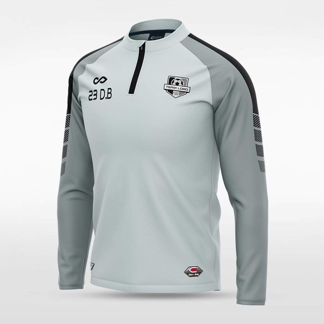 Grey Embrace Wind Stopper Custom 1/4 Zip Jersey