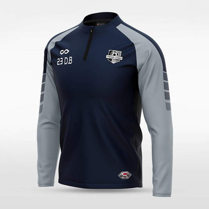 Navy Embrace Wind Stopper Custom 1/4 Zip Jersey