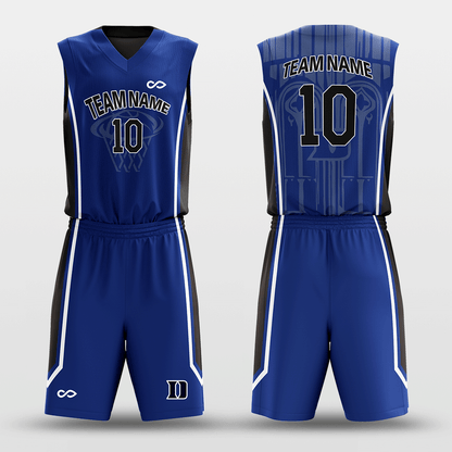 Navy&Black Sublimated Basketball Set