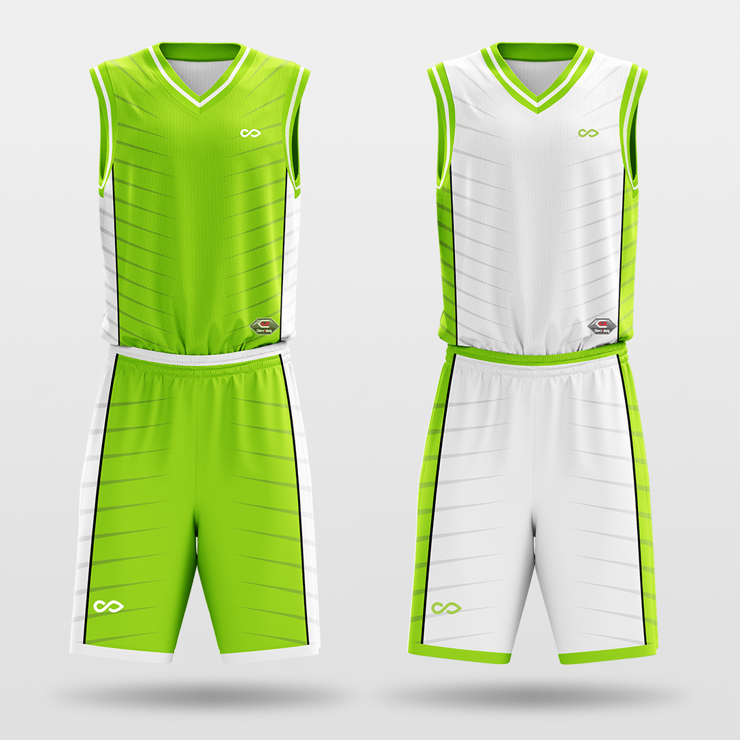 Fluorescent&White Sublimated Basketball Set