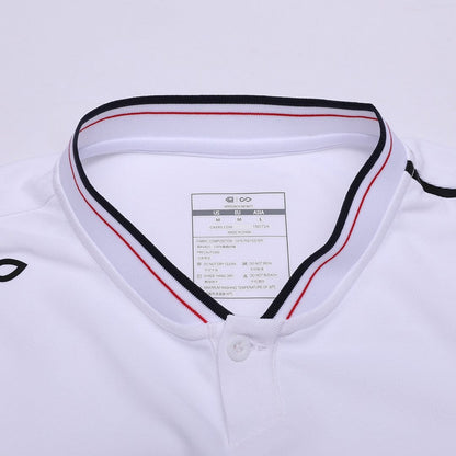 White Kids Stand Collar Polo for Team