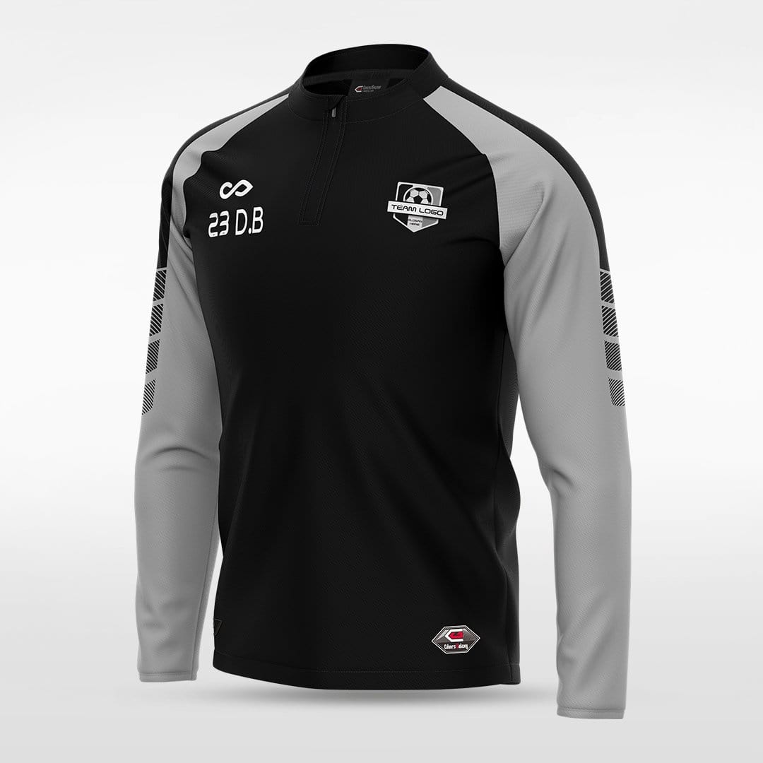 Black Embrace Wind Stopper Men 1/4 Zip Jersey for Team