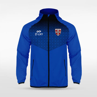 Blue Historic Greek Sublimated Full-Zip Jacket