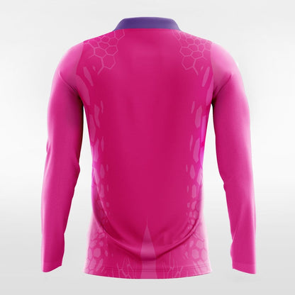 Custom Pink Long Sleeve volleyball Jersey Design
