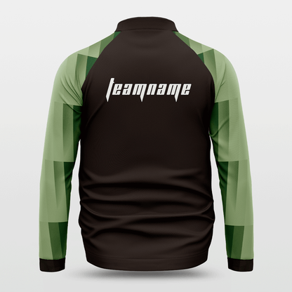 Black and Green Leisure Jacket