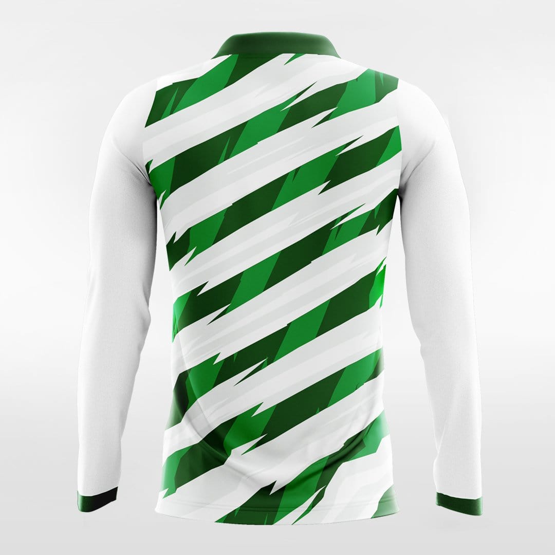 Green Thorn Long Sleeve Team volleyball Jersey