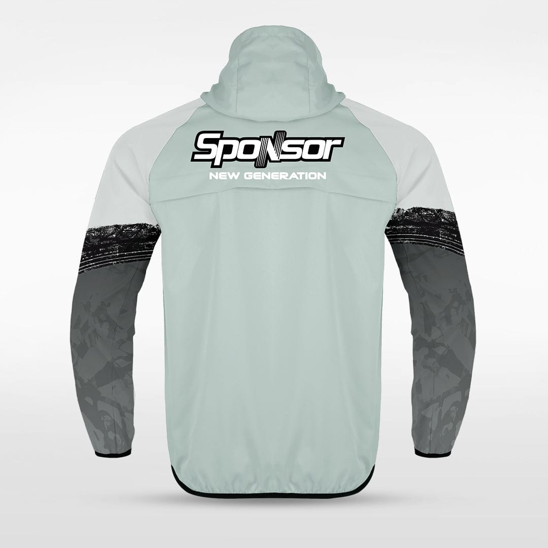 Grey Embrace Splash Full-Zip Jacket Design