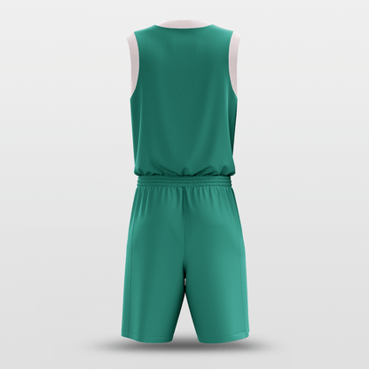Green Sublimated Basketball Uniform