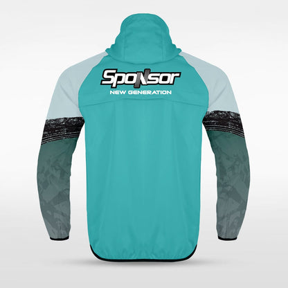 Mint Embrace Splash Full-Zip Jacket Design